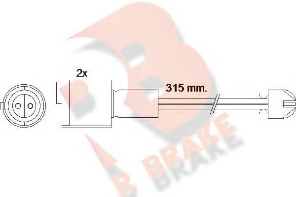 R BRAKE 610455RB Сигнализатор, износ тормозных колодок для BMW 5 (Бмв 5) R BRAKE 610455RB Сигнализатор, износ тормозных колодок для BMW 5 (Бмв 5)