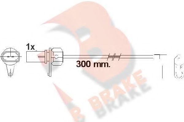 R BRAKE 610459RB Сигнализатор, износ тормозных колодок для AUDI (Ауди) R BRAKE 610459RB Сигнализатор, износ тормозных колодок для AUDI (Ауди)