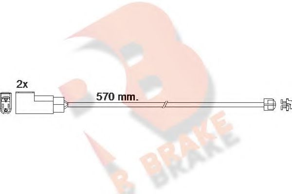 R BRAKE 610463RB Сигнализатор, износ тормозных колодок для FORD TRANSIT CONNECT (Форд Трансит cоннэcт) R BRAKE 610463RB Сигнализатор, износ тормозных колодок для FORD TRANSIT CONNECT (Форд Трансит cоннэcт)