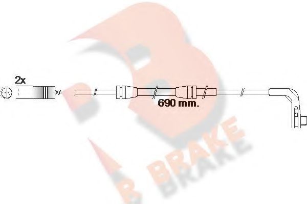 R BRAKE 610479RB Сигнализатор, износ тормозных колодок для BMW (Бмв) R BRAKE 610479RB Сигнализатор, износ тормозных колодок для BMW (Бмв)