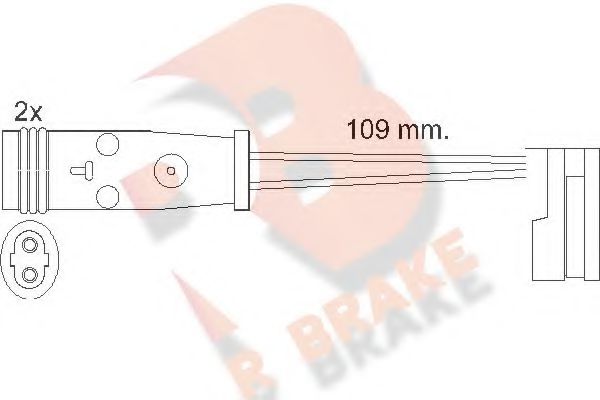 R BRAKE 610483RB Сигнализатор, износ тормозных колодок для VOLKSWAGEN (Фольксваген) R BRAKE 610483RB Сигнализатор, износ тормозных колодок для VOLKSWAGEN (Фольксваген)