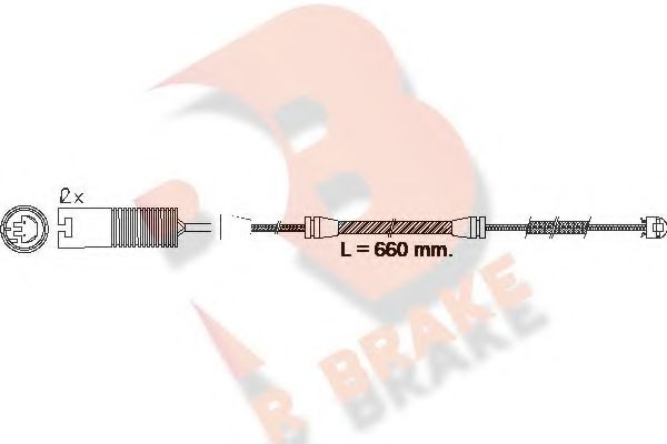 R BRAKE 610497RB Сигнализатор, износ тормозных колодок для BMW (Бмв) R BRAKE 610497RB Сигнализатор, износ тормозных колодок для BMW (Бмв)