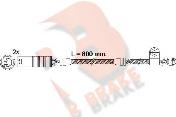 R BRAKE 610499RB Сигнализатор, износ тормозных колодок для BMW (Бмв) R BRAKE 610499RB Сигнализатор, износ тормозных колодок для BMW (Бмв)
