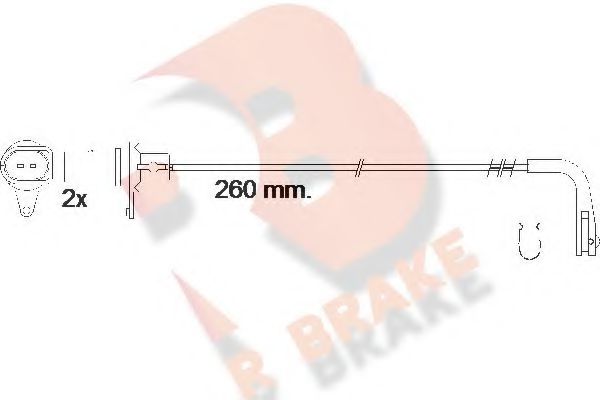 R BRAKE 610545RB Сигнализатор, износ тормозных колодок для AUDI A8 (Ауди А8) R BRAKE 610545RB Сигнализатор, износ тормозных колодок для AUDI A8 (Ауди А8)