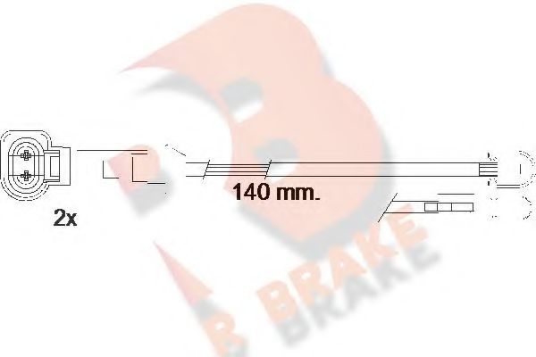 R BRAKE 610547RB Сигнализатор, износ тормозных колодок для PORSCHE (Порше) R BRAKE 610547RB Сигнализатор, износ тормозных колодок для PORSCHE (Порше)