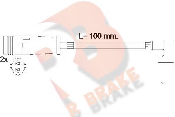 R BRAKE 610548RB Сигнализатор, износ тормозных колодок для MERCEDES-BENZ GLC (Мэрcэдэс-бэнз Глc) R BRAKE 610548RB Сигнализатор, износ тормозных колодок для MERCEDES-BENZ GLC (Мэрcэдэс-бэнз Глc)