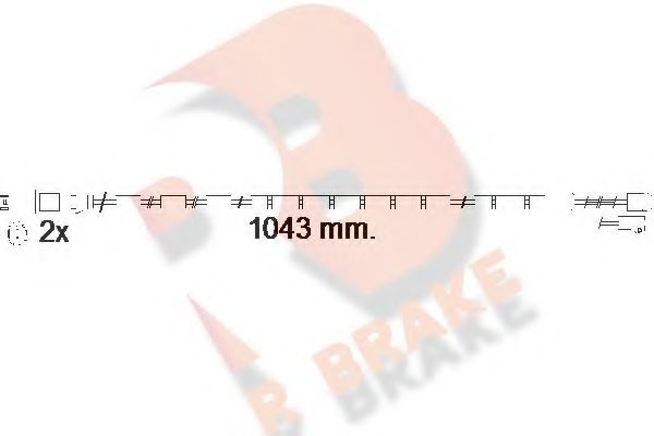 R BRAKE 610560RB Сигнализатор, износ тормозных колодок для BMW (Бмв) R BRAKE 610560RB Сигнализатор, износ тормозных колодок для BMW (Бмв)