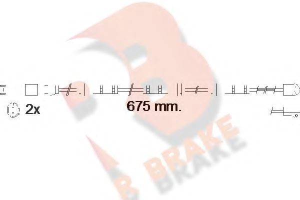 R BRAKE 610561RB Сигнализатор, износ тормозных колодок для BMW (Бмв) R BRAKE 610561RB Сигнализатор, износ тормозных колодок для BMW (Бмв)