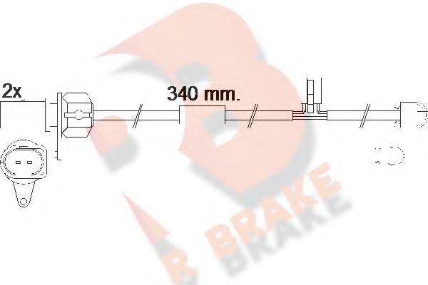 R BRAKE 610566RB Сигнализатор, износ тормозных колодок для AUDI A8 (Ауди А8) R BRAKE 610566RB Сигнализатор, износ тормозных колодок для AUDI A8 (Ауди А8)