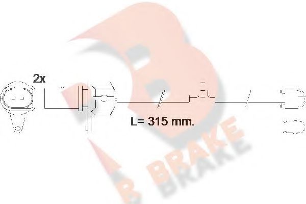 R BRAKE 610569RB Сигнализатор, износ тормозных колодок для AUDI R8 SPYDER (Ауди Р8 спъдэр) R BRAKE 610569RB Сигнализатор, износ тормозных колодок для AUDI R8 SPYDER (Ауди Р8 спъдэр)