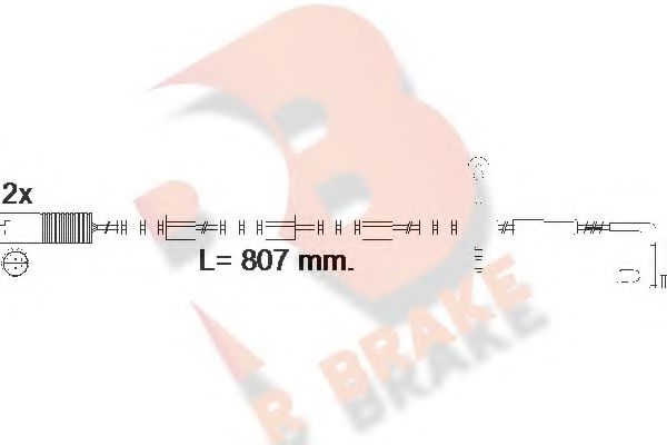 R BRAKE 610584RB Сигнализатор, износ тормозных колодок для MINI (Мини) R BRAKE 610584RB Сигнализатор, износ тормозных колодок для MINI (Мини)