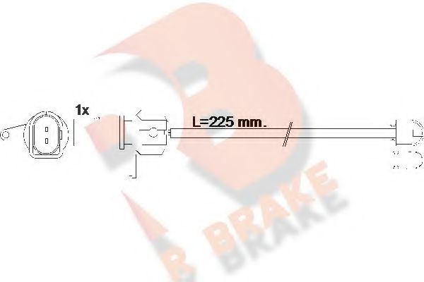 R BRAKE 610599RB Сигнализатор, износ тормозных колодок для AUDI R8 SPYDER (Ауди Р8 спъдэр) R BRAKE 610599RB Сигнализатор, износ тормозных колодок для AUDI R8 SPYDER (Ауди Р8 спъдэр)