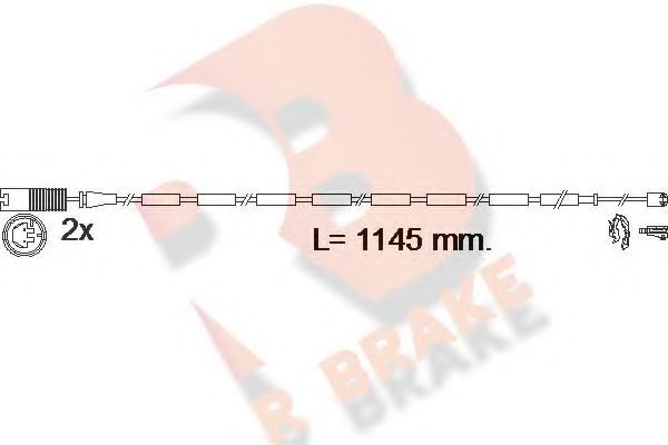 R BRAKE 610607RB Сигнализатор, износ тормозных колодок для BMW X1 (Бмв Х1) R BRAKE 610607RB Сигнализатор, износ тормозных колодок для BMW X1 (Бмв Х1)