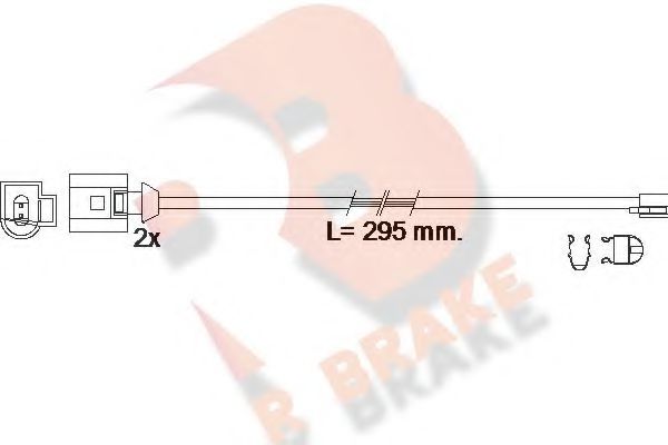 R BRAKE 610610RB Сигнализатор, износ тормозных колодок для PORSCHE (Порше) R BRAKE 610610RB Сигнализатор, износ тормозных колодок для PORSCHE (Порше)