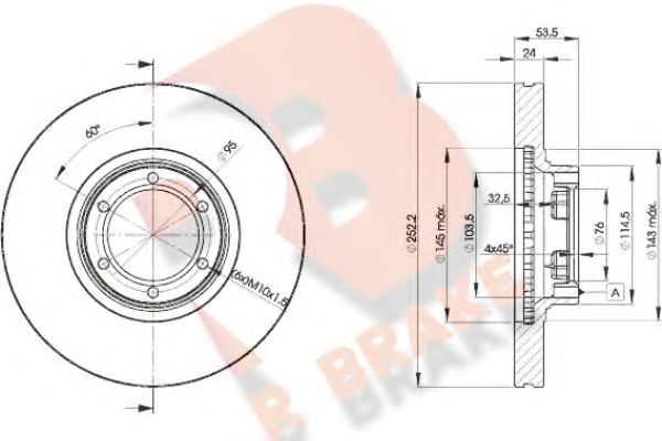R BRAKE 78RBD21367 Тормозной диск для RENAULT TRAFIC (Рено Трафик) R BRAKE 78RBD21367 Тормозной диск для RENAULT TRAFIC (Рено Трафик)