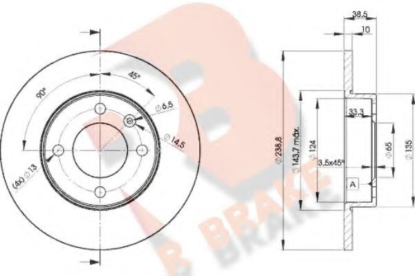 R BRAKE 78RBD23325 Тормозной диск для AUDI 80 (Ауди 80) R BRAKE 78RBD23325 Тормозной диск для AUDI 80 (Ауди 80)