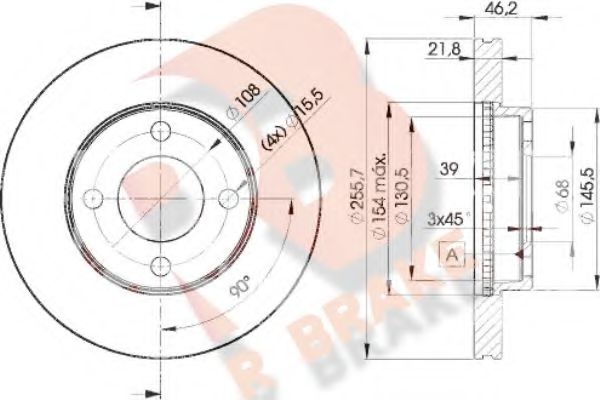 R BRAKE 78RBD23633 Тормозной диск для AUDI 100 (Ауди 100) R BRAKE 78RBD23633 Тормозной диск для AUDI 100 (Ауди 100)
