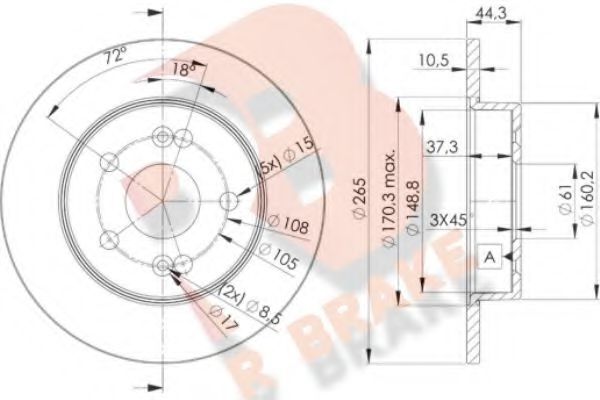 R BRAKE 78RBD24297 Тормозной диск для RENAULT SAFRANE (Рено Сафранэ) R BRAKE 78RBD24297 Тормозной диск для RENAULT SAFRANE (Рено Сафранэ)