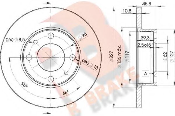 R BRAKE 78RBD25812 Тормозной диск для SEAT (Сеат) R BRAKE 78RBD25812 Тормозной диск для SEAT (Сеат)