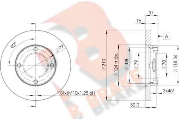 R BRAKE 78RBD28702 Тормозной диск для MITSUBISHI COLT/RODEO (Митсубиши/митсубиси Cолт/родэо) R BRAKE 78RBD28702 Тормозной диск для MITSUBISHI COLT/RODEO (Митсубиши/митсубиси Cолт/родэо)