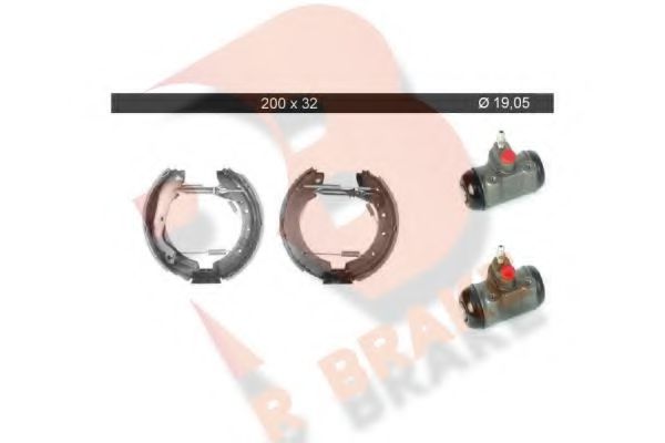 R BRAKE 79RBKT0082 Тормозные колодоки для FORD (Форд) R BRAKE 79RBKT0082 Тормозные колодоки для FORD (Форд)