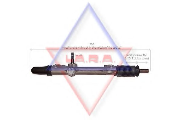 LA.R.A. 160006 Рулевой механизм для CITROëN (Cитроëн) LA.R.A. 160006 Рулевой механизм для CITROëN (Cитроëн)