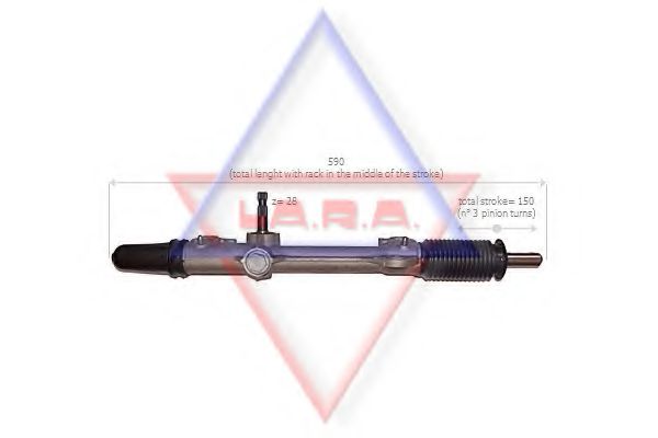 LA.R.A. 160007 Рулевой механизм для CITROëN (Cитроëн) LA.R.A. 160007 Рулевой механизм для CITROëN (Cитроëн)