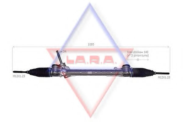 LA.R.A. 160018 Рулевой механизм для TOYOTA AYGO (Тойота/тоета Аъго) LA.R.A. 160018 Рулевой механизм для TOYOTA AYGO (Тойота/тоета Аъго)