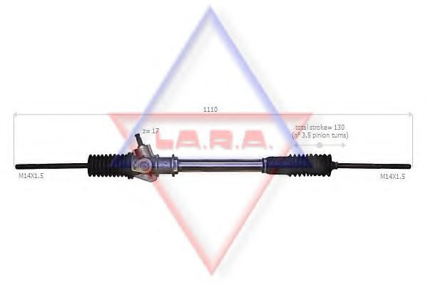LA.R.A. 190019 Рулевой механизм для FIAT SUPERBRAVO (Фиат Супербраvо) LA.R.A. 190019 Рулевой механизм для FIAT SUPERBRAVO (Фиат Супербраvо)