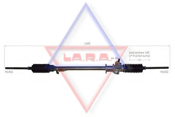 LA.R.A. 200011 Рулевой механизм для FORD (Форд) LA.R.A. 200011 Рулевой механизм для FORD (Форд)