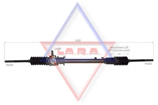 LA.R.A. 200508 Рулевой механизм для FORD (Форд) LA.R.A. 200508 Рулевой механизм для FORD (Форд)