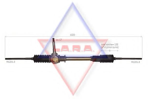 LA.R.A. 240001 Рулевой механизм для LANCIA DELTA I (Лансиа/лянча Дэлта и) LA.R.A. 240001 Рулевой механизм для LANCIA DELTA I (Лансиа/лянча Дэлта и)