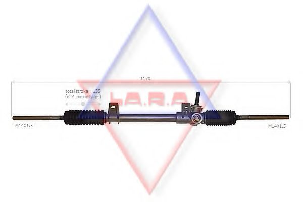 LA.R.A. 310513 Рулевой механизм для RENAULT 9 (Рено 9) LA.R.A. 310513 Рулевой механизм для RENAULT 9 (Рено 9)