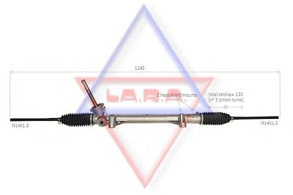LA.R.A. 310039 Рулевой механизм для RENAULT MODUS / GRAND MODUS (Рено Модус / гранд модус) LA.R.A. 310039 Рулевой механизм для RENAULT MODUS / GRAND MODUS (Рено Модус / гранд модус)