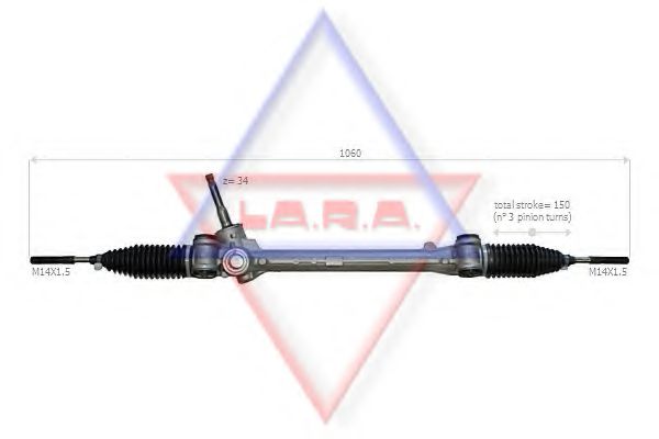 LA.R.A. 370006 Рулевой механизм для TOYOTA (Тойота/тоета) LA.R.A. 370006 Рулевой механизм для TOYOTA (Тойота/тоета)