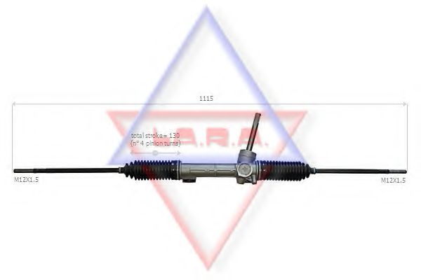 LA.R.A. 430002 Рулевой механизм для SMART FORTWO (Смарт Форту) LA.R.A. 430002 Рулевой механизм для SMART FORTWO (Смарт Форту)