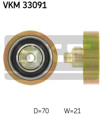 SKF VKM 33091 Паразитный ведущий ролик, поликлиновой ремень для PEUGEOT 205 II (Пежо 205 2) SKF VKM 33091 Паразитный ведущий ролик, поликлиновой ремень для PEUGEOT 205 II (Пежо 205 2)