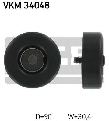 SKF VKM 34048 Паразитный ведущий ролик, поликлиновой ремень для FORD MONDEO (Форд Мондэо) SKF VKM 34048 Паразитный ведущий ролик, поликлиновой ремень для FORD MONDEO (Форд Мондэо)