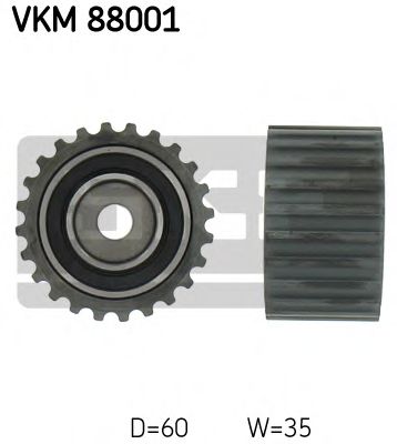 SKF VKM 88001 Паразитный Ведущий ролик, зубчатый ремень для SUBARU LEGACY I (Субару Легаси 1) SKF VKM 88001 Паразитный Ведущий ролик, зубчатый ремень для SUBARU LEGACY I (Субару Легаси 1)