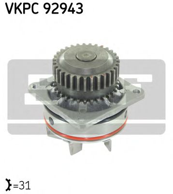 SKF VKPC 92943 Водяной насос для NISSAN MAXIMA IV (Ниссан Маxима иv)