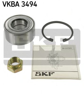 SKF VKBA 3494 Комплект подшипника ступицы колеса для SKODA (Шкода) SKF VKBA 3494 Комплект подшипника ступицы колеса для SKODA (Шкода)