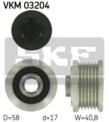 SKF VKM 03204 Механизм свободного хода генератора для ALFA ROMEO BRERA (Альфа ромео Брэра) SKF VKM 03204 Механизм свободного хода генератора для ALFA ROMEO BRERA (Альфа ромео Брэра)