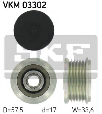 SKF VKM 03302 Механизм свободного хода генератора для PEUGEOT 407 (Пежо 407) SKF VKM 03302 Механизм свободного хода генератора для PEUGEOT 407 (Пежо 407)