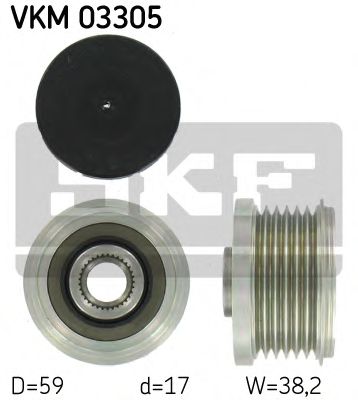 SKF VKM 03305 Механизм свободного хода генератора для PEUGEOT 407 (Пежо 407) SKF VKM 03305 Механизм свободного хода генератора для PEUGEOT 407 (Пежо 407)