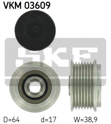SKF VKM 03609 Механизм свободного хода генератора для NISSAN TERRANO II (Ниссан Террано 2) SKF VKM 03609 Механизм свободного хода генератора для NISSAN TERRANO II (Ниссан Террано 2)