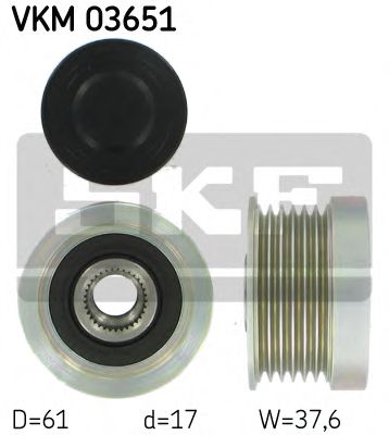 SKF VKM 03651 Механизм свободного хода генератора для VOLVO S60 I (Вольво S60 1) SKF VKM 03651 Механизм свободного хода генератора для VOLVO S60 I (Вольво S60 1)