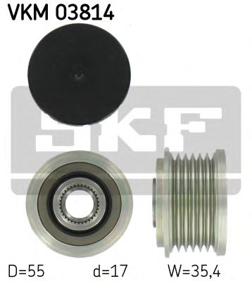 SKF VKM 03814 Механизм свободного хода генератора для MERCEDES-BENZ C-CLASS COUPE (Мэрcэдэс-бэнз С класс cоупэ) SKF VKM 03814 Механизм свободного хода генератора для MERCEDES-BENZ C-CLASS COUPE (Мэрcэдэс-бэнз С класс cоупэ)
