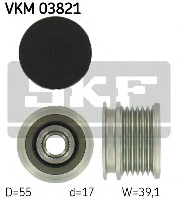 SKF VKM 03821 Механизм свободного хода генератора для MERCEDES-BENZ SPRINTER 3-T (Мэрcэдэс-бэнз Спринтэр 3-т) SKF VKM 03821 Механизм свободного хода генератора для MERCEDES-BENZ SPRINTER 3-T (Мэрcэдэс-бэнз Спринтэр 3-т)