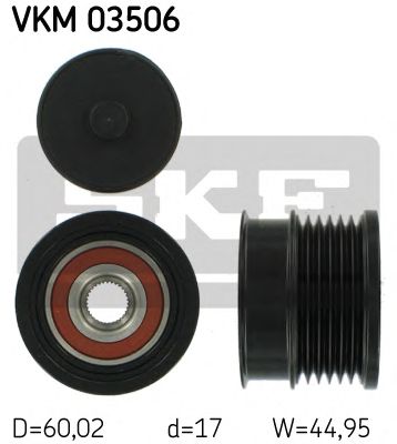 SKF VKM 03506 Механизм свободного хода генератора для CHEVROLET VECTRA (Шевроле Vэcтра) SKF VKM 03506 Механизм свободного хода генератора для CHEVROLET VECTRA (Шевроле Vэcтра)