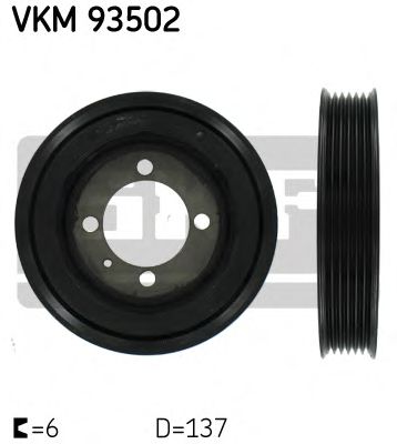 SKF VKM 93502 Ременный шкив, коленчатый вал для OPEL CORSA C (Опель Корса с) SKF VKM 93502 Ременный шкив, коленчатый вал для OPEL CORSA C (Опель Корса с)